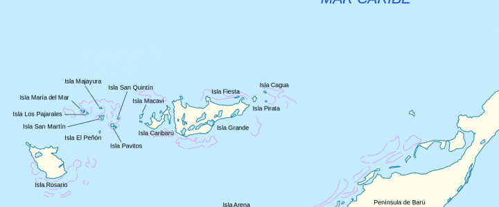 Islas del Rosarios Mapa Islas del Rosarios Mapa